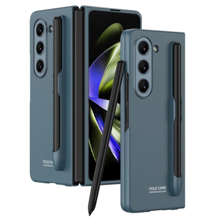 GKK - GKK Samsung Galaxy Z Fold5 Fodral - Hård PC Ultra Tunn - Mörkgrön