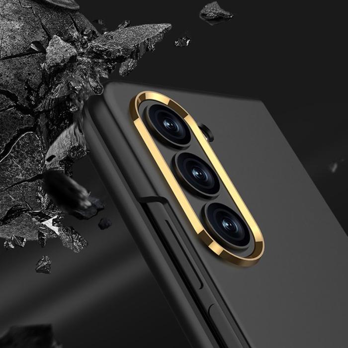 GKK - GKK Samsung Galaxy Z Fold5 Fodral Hard PC - Guld