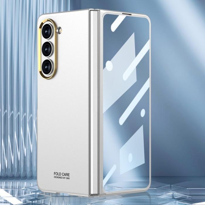 GKK - GKK Samsung Galaxy Z Fold5 Fodral Hard PC - Silver