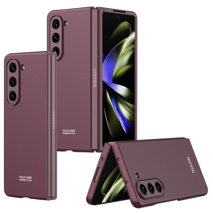 GKK - GKK Samsung Galaxy Z Fold5 Fodral Hard PC - Vinröd