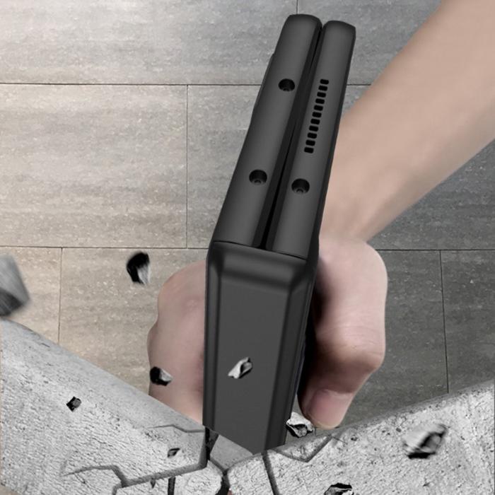 GKK - GKK Samsung Galaxy Z Fold5 Fodral Kickstand Äkta läder - Mörkgrön