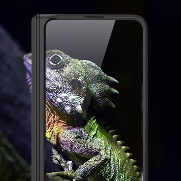 GKK - GKK Samsung Galaxy Z Fold5 Fodral Kickstand Hård PC - Svart