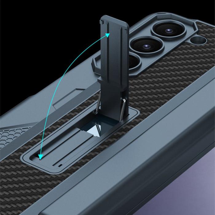 GKK - GKK Samsung Galaxy Z Fold5 Fodral Kickstand PC - Grön