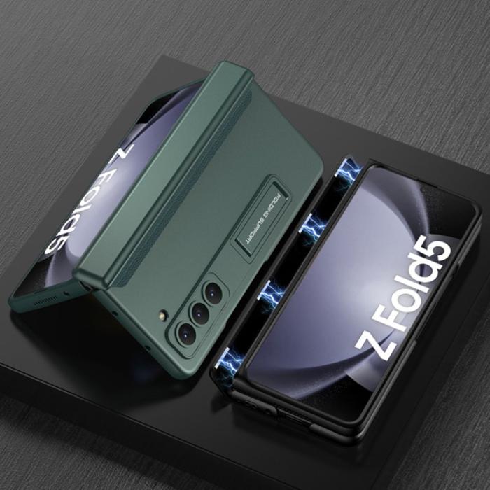 GKK - GKK Samsung Galaxy Z Fold5 Fodral Kickstand PC - Midnight Green