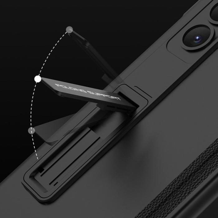 GKK - GKK Samsung Galaxy Z Fold5 Fodral Kickstand PC - Mörkgrön