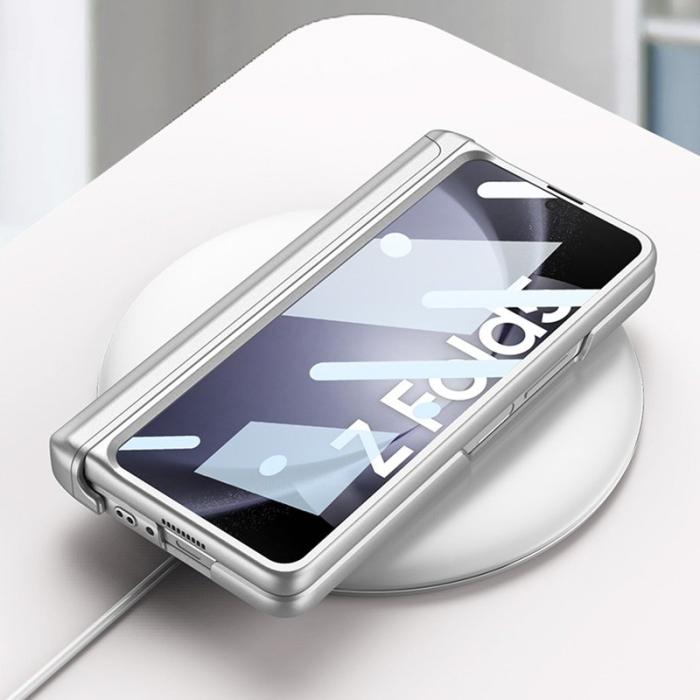 GKK - GKK Samsung Galaxy Z Fold5 Fodral Kickstand PC - Vinröd