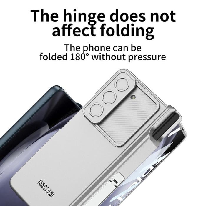 GKK - GKK Samsung Galaxy Z Fold5 Fodral PC Kickstand - Silver