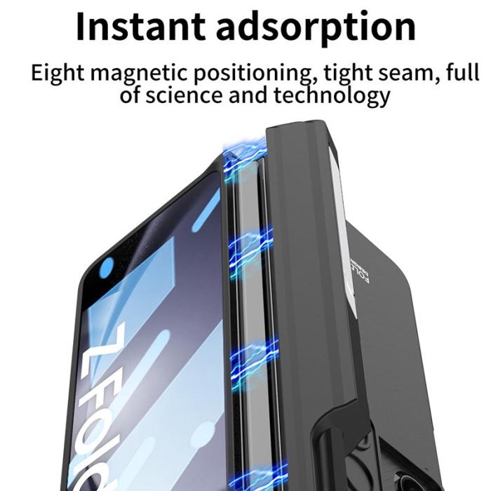 GKK - GKK Samsung Galaxy Z Fold5 Fodral PC med Kickstand - Svart