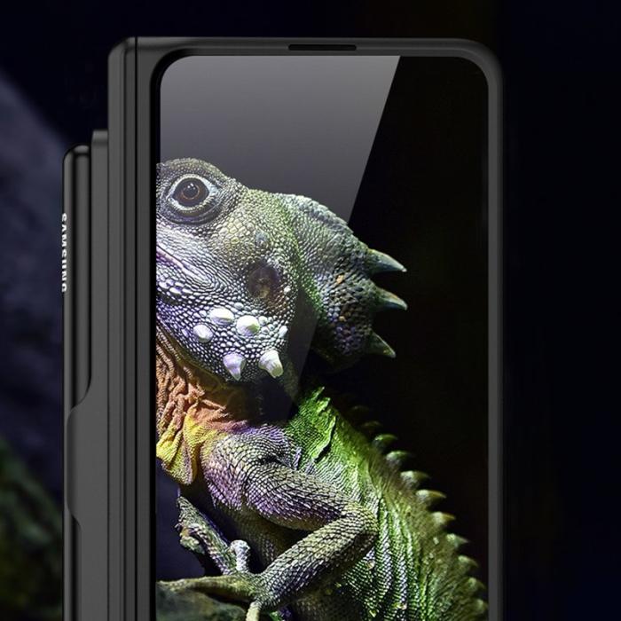 GKK - GKK Samsung Galaxy Z Fold5 Fodral PC med Pen Slot - Midnight Green