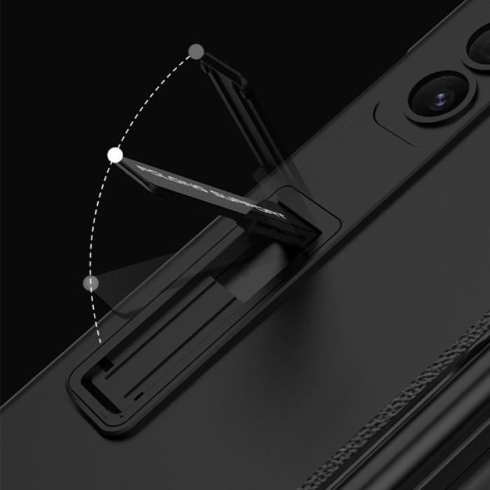 GKK - GKK Samsung Galaxy Z Fold5 Fodral PC med Pen Slot - Vinröd