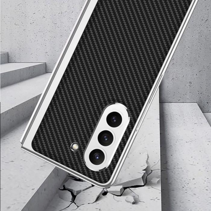 GKK - GKK Samsung Galaxy Z Fold5 Fodral PU Läder - Vit