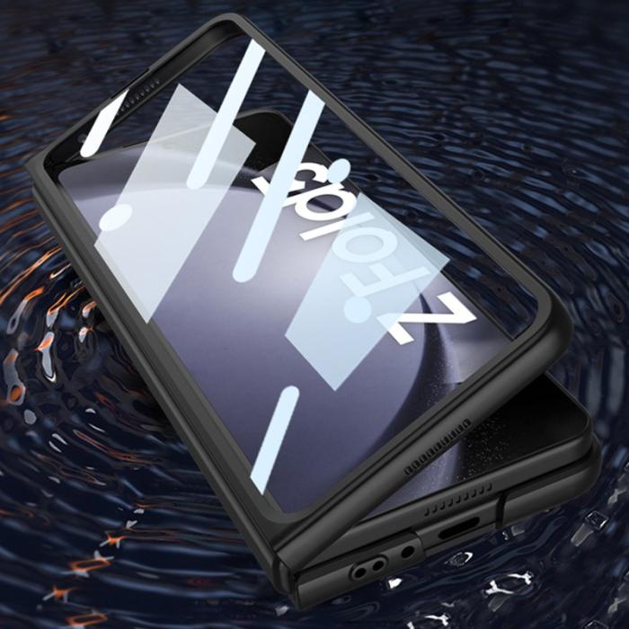 GKK - GKK Samsung Galaxy Z Fold5 Fodral - Stöttåligt PC - Grå