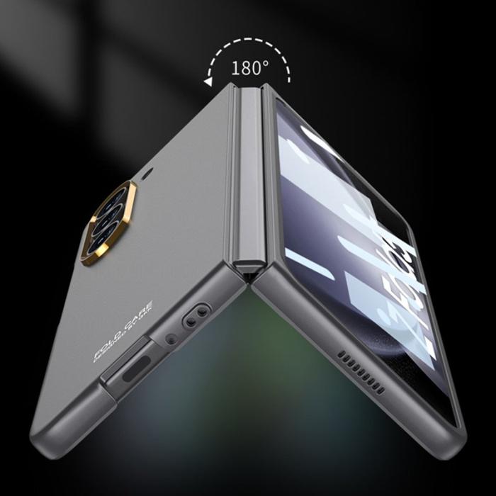 GKK - GKK Samsung Galaxy Z Fold5 Fodral - Stöttåligt PC - Grå