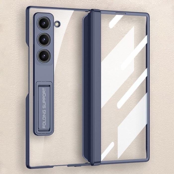 GKK - GKK Samsung Galaxy Z Fold6 5G Fodral Kickstand PC - Blå
