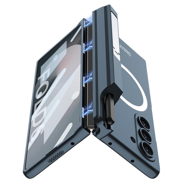 GKK - GKK Samsung Galaxy Z Fold6 5G Fodral Kickstand PC - Grå