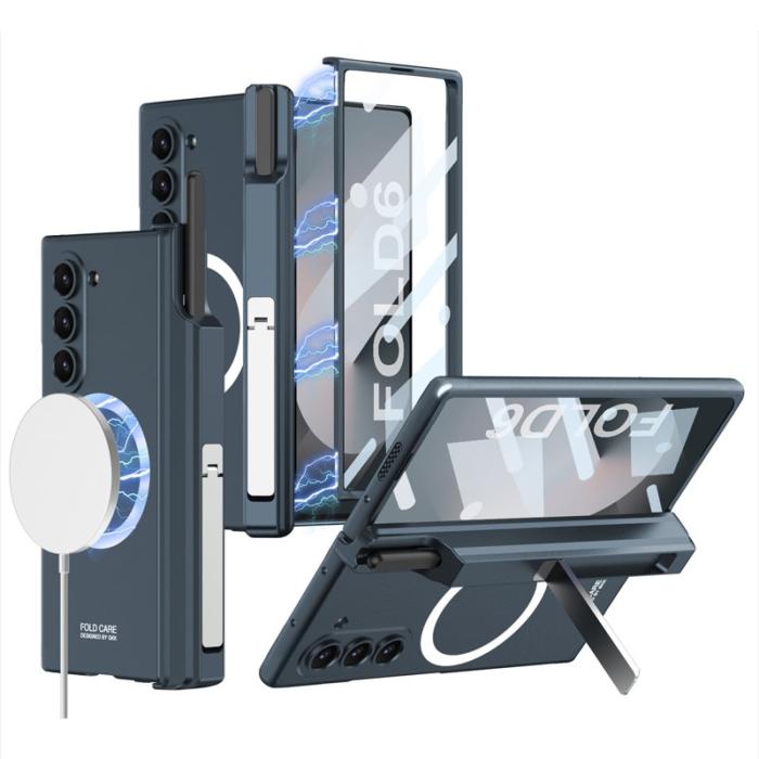 GKK - GKK Samsung Galaxy Z Fold6 5G Fodral Kickstand PC - Grön