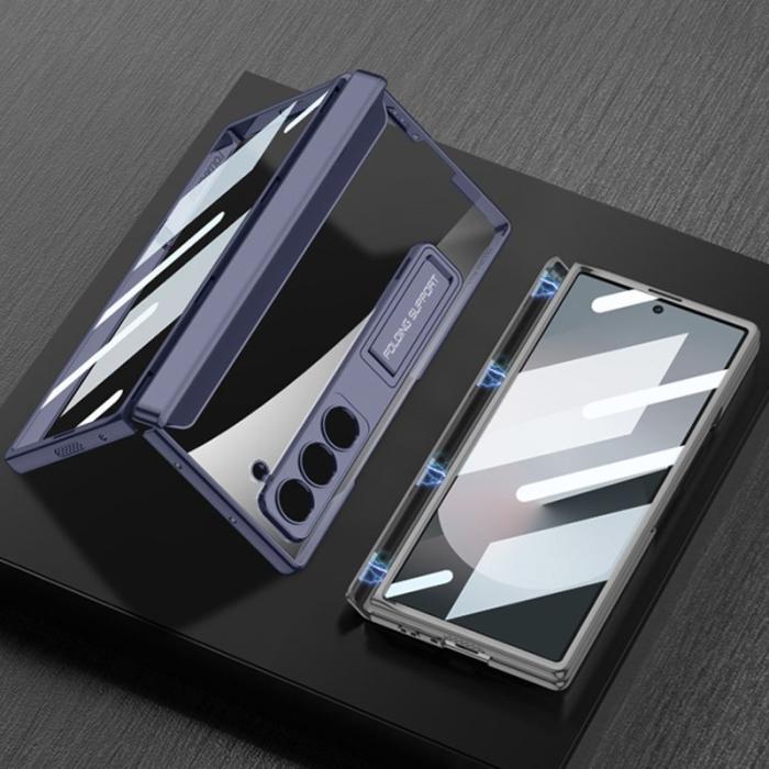 GKK - GKK Samsung Galaxy Z Fold6 5G Fodral Kickstand PC - Ljusrosa