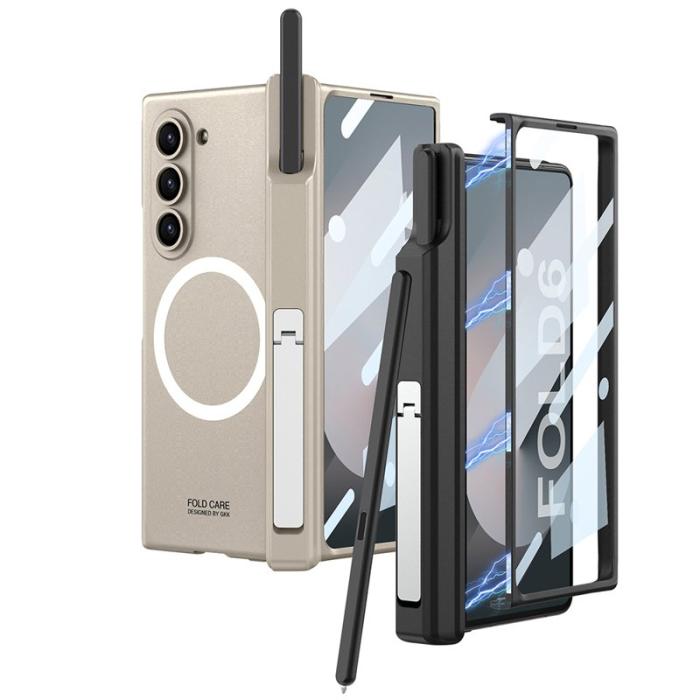 GKK - GKK Samsung Galaxy Z Fold6 5G Fodral Kickstand PC - Svart