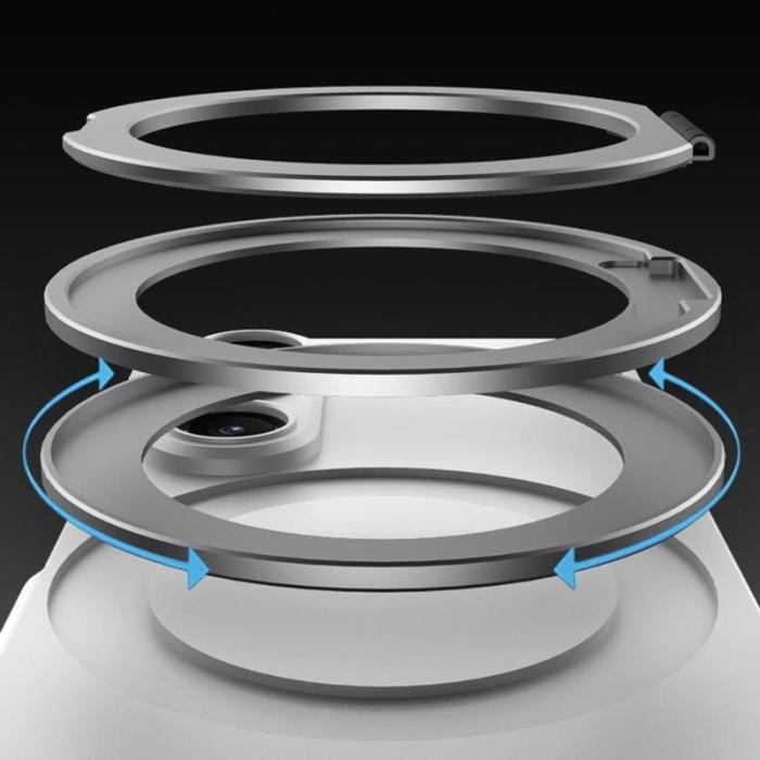 GKK - GKK Samsung Galaxy Z Fold6 5G Fodral Kickstand PC - Svart - Grå