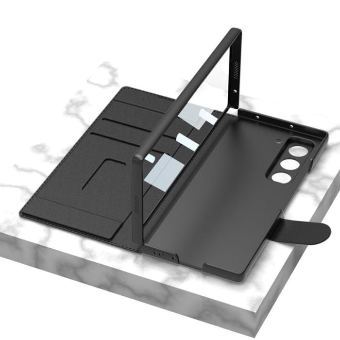 GKK - GKK Samsung Galaxy Z Fold6 5G Fodral Kickstand PC+PU - Grön