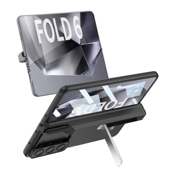 GKK - GKK Samsung Galaxy Z Fold6 5G Fodral - PC - Kickstand - Grå