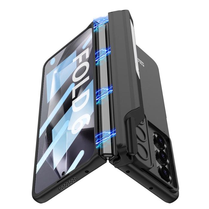 GKK - GKK Samsung Galaxy Z Fold6 5G Fodral - PC - Kickstand - Grå