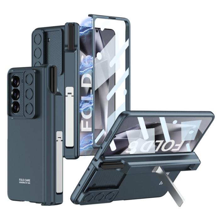 GKK - GKK Samsung Galaxy Z Fold6 5G Fodral - PC - Kickstand - Grön