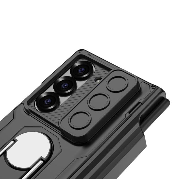 GKK - GKK Samsung Galaxy Z Fold6 5G Fodral - PC med Kickstand - Grå