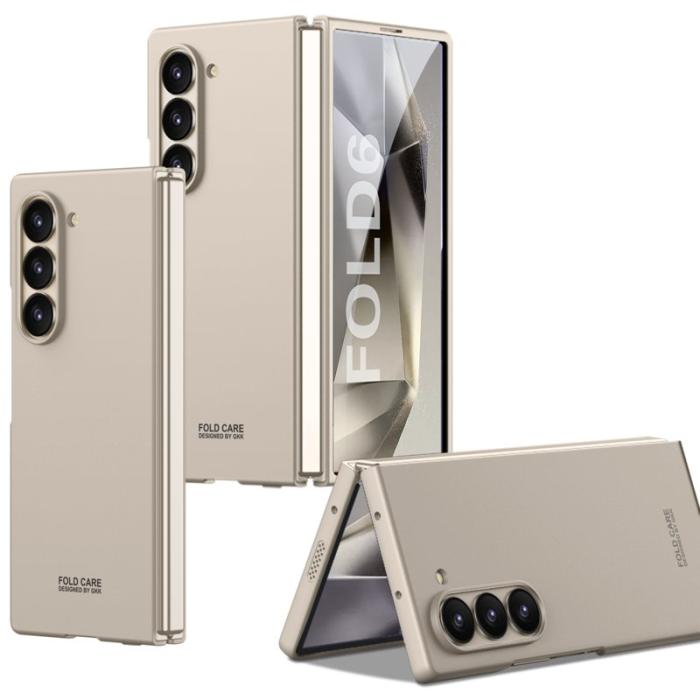 GKK - GKK Samsung Galaxy Z Fold6 5G Fodral PC med Skärmskydd - Svart