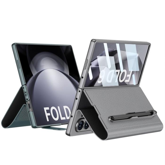 GKK - GKK Samsung Galaxy Z Fold6 5G Fodral PC+PU - Grå