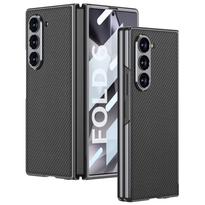 GKK - GKK Samsung Galaxy Z Fold6 5G Fodral - PC+PU - Kolfiber