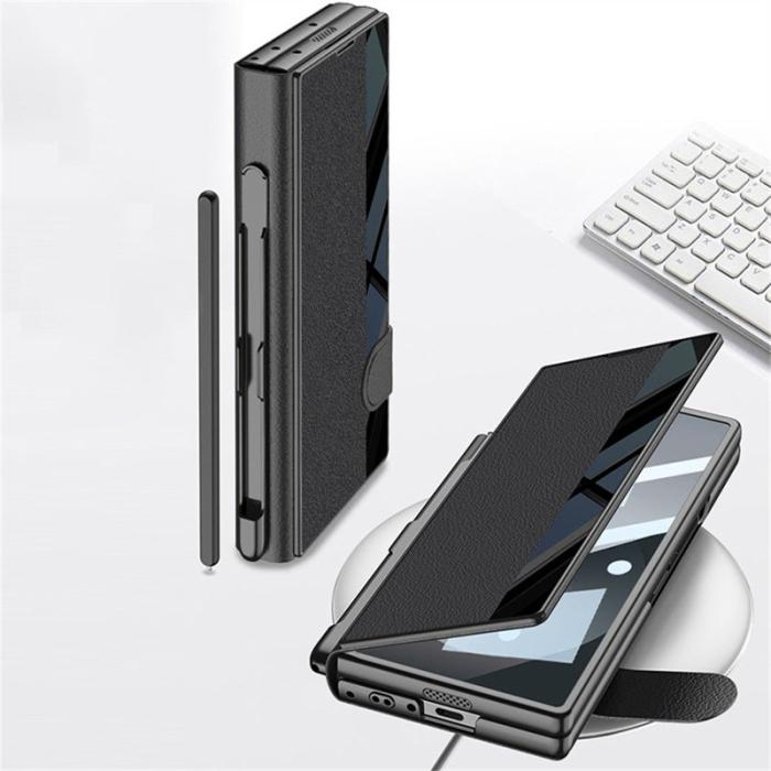 GKK - GKK Samsung Galaxy Z Fold6 5G Fodral PC+PU - Titanium Grey