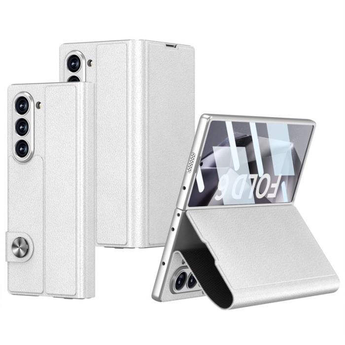 GKK - GKK Samsung Galaxy Z Fold6 5G Fodral PC+PU - Vit