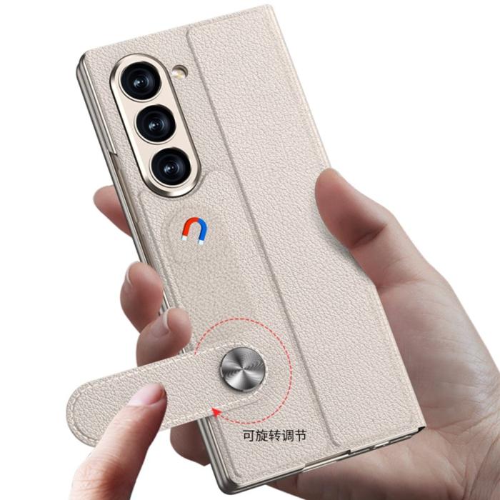 GKK - GKK Samsung Galaxy Z Fold6 5G Fodral PC+PU - Vit