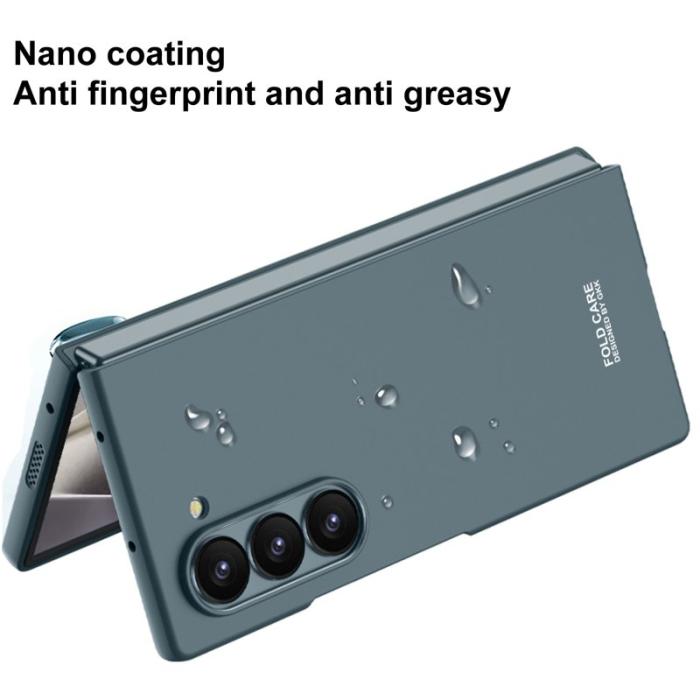 GKK - GKK Samsung Galaxy Z Fold6 Fodral Äkta läder - Grön