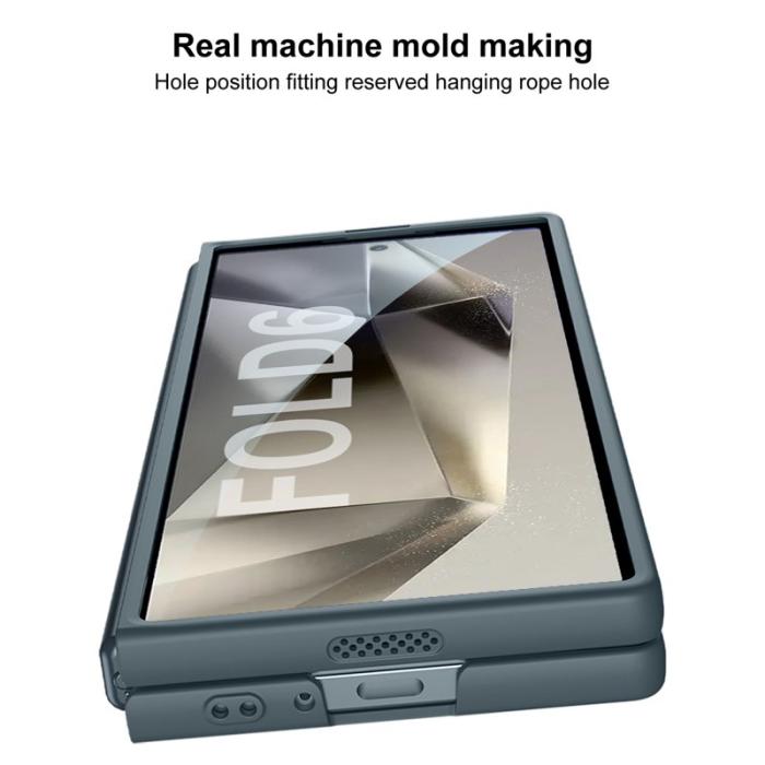 GKK - GKK Samsung Galaxy Z Fold6 Fodral Äkta läder - Grön