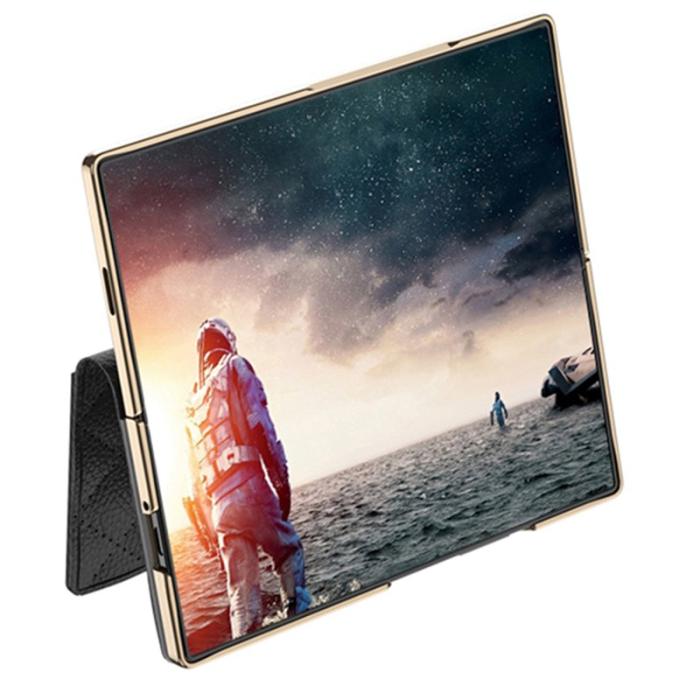 GKK - GKK Samsung Galaxy Z Fold6 Fodral Äkta läder - Matcha Green