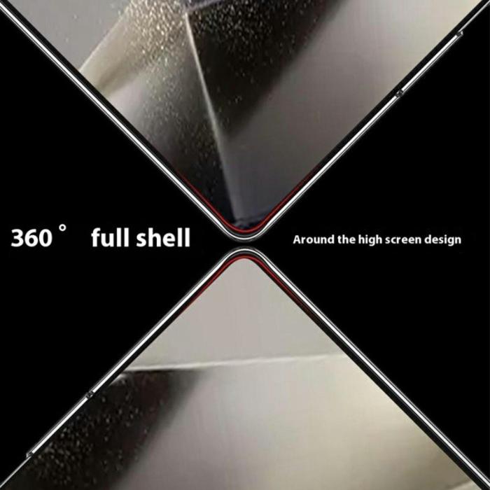 GKK - GKK Samsung Galaxy Z Fold6 Fodral Äkta läder - Silver