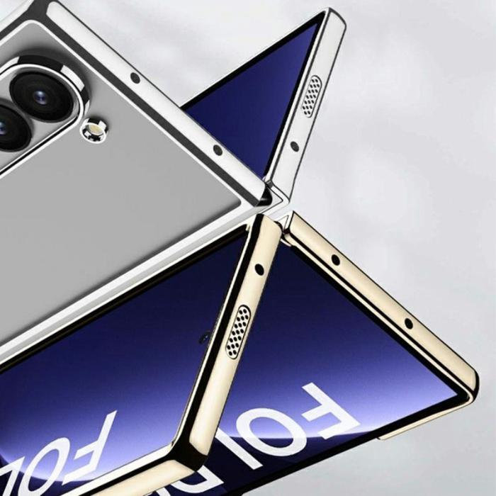 GKK - GKK Samsung Galaxy Z Fold6 Fodral Äkta läder - Svart