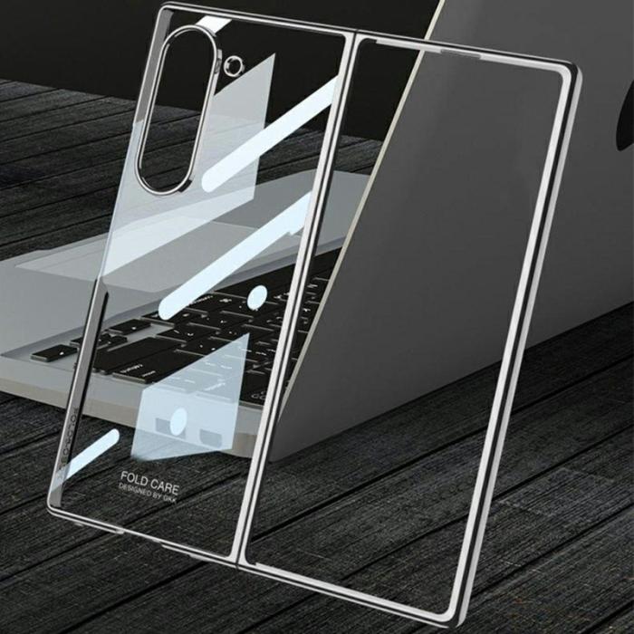 GKK - GKK Samsung Galaxy Z Fold6 Fodral Äkta PC - Grön