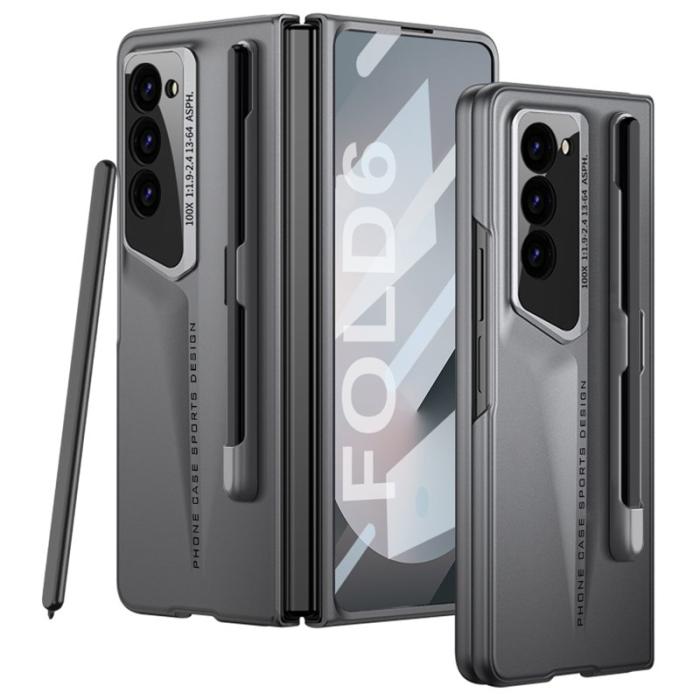 GKK - GKK Samsung Galaxy Z Fold6 Fodral Anti-Drop PC+PU - Grå