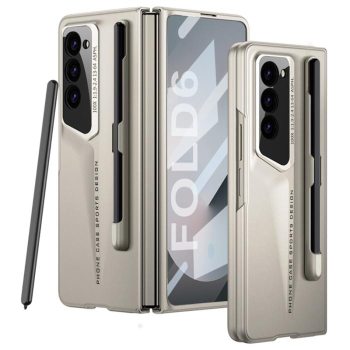 GKK - GKK Samsung Galaxy Z Fold6 Fodral Anti-Drop PC+PU - Titanium Grey