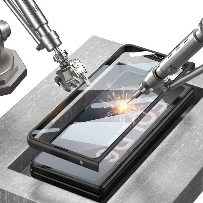 GKK - GKK Samsung Galaxy Z Fold6 Fodral Anti-Drop PC+PU - Titanium Grey