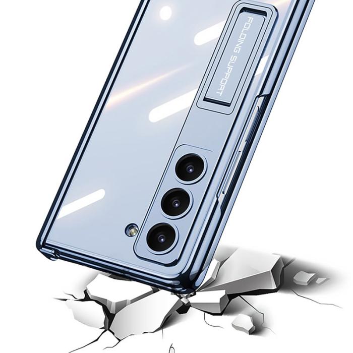 GKK - GKK Samsung Galaxy Z Fold6 Fodral Electroplating PC - Blå