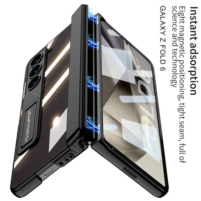 GKK - GKK Samsung Galaxy Z Fold6 Fodral Electroplating PC - Blå