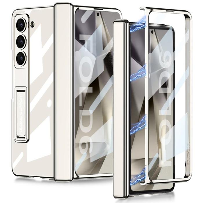 GKK - GKK Samsung Galaxy Z Fold6 Fodral Electroplating PC - Vit
