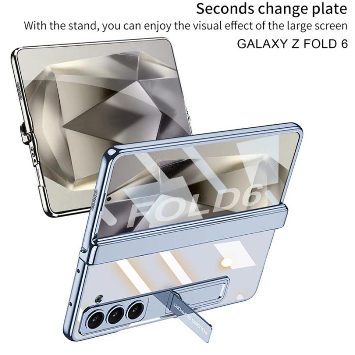 GKK - GKK Samsung Galaxy Z Fold6 Fodral Electroplating PC - Vit