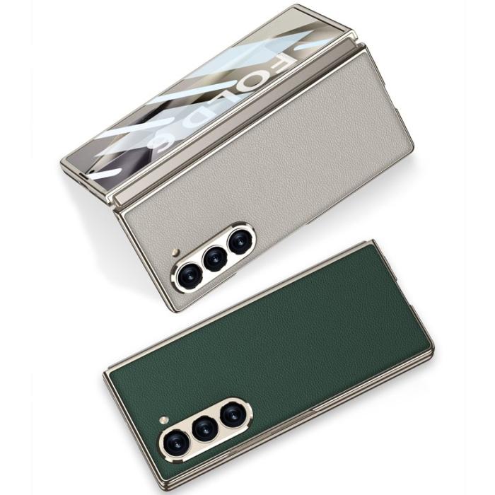 GKK - GKK Samsung Galaxy Z Fold6 Fodral Electroplating PC+PU - Grå