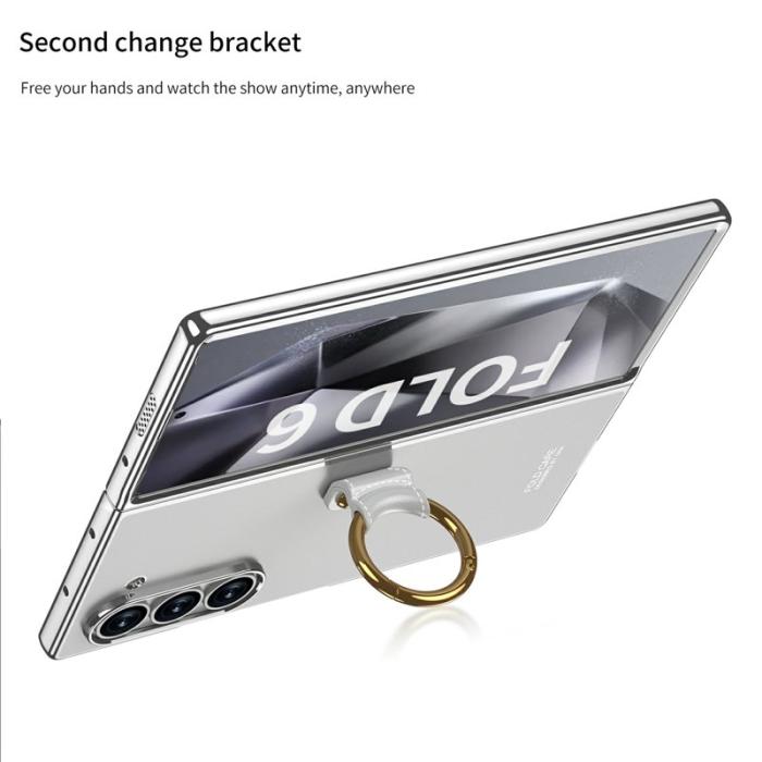 GKK - GKK Samsung Galaxy Z Fold6 Fodral Hård PC med Kickstand - Svart