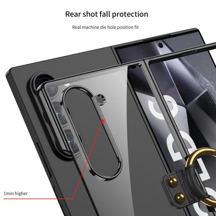 GKK - GKK Samsung Galaxy Z Fold6 Fodral Hård PC med Kickstand - Svart